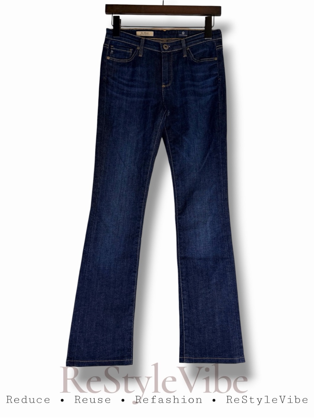 AG ADRIANO GOLDSCHMIED Women’s Size 25R Denim Jeans Alexa Slim Boot Mid Rise Fit